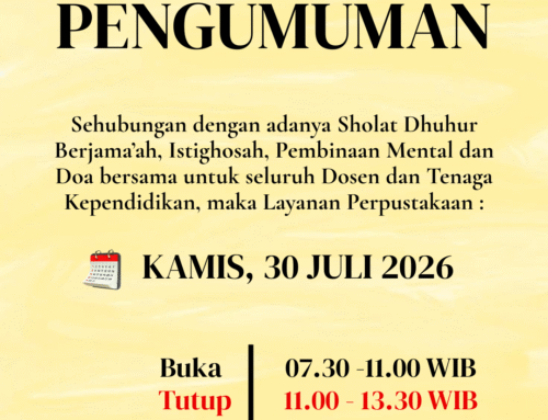 PENGUMUMAN JAM LAYANAN