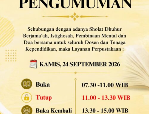 PENGUMUMAN JAM LAYANAN
